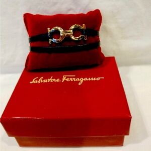 Ferragamo leather bracelet
